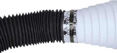 AirTeck-UK Universal Ventilation System Reducer - 80/200 mm Diameter Transition Tube Connector for Efficient and Quiet Ventilation