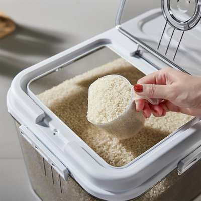 Airtight Food Container with Measuring Cup 5kg BPA Free Bin for Rice ...