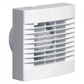 Airvent 459294A 4" 100mm White Bathroom Fan with Humidistat Made at Vent Axia