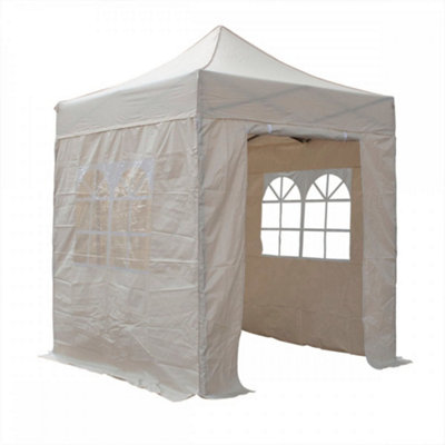 Airwave Four Seasons Essential 2.5x2.5 Pop Up Gazebo with Sides Beige