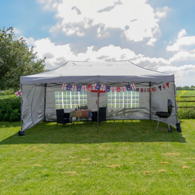 Airwave Four Seasons Essential 2x2 Pop Up Gazebo with Sides Beige