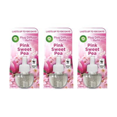Airwick Air Freshener Electrical Plug Refill Pink Sweet Pea 19ml (Pack