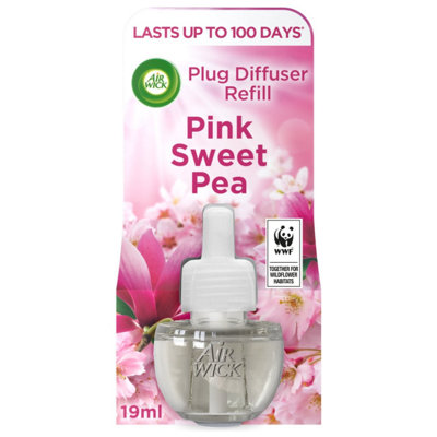 Airwick Air Freshener Electrical Plug Refill Pink Sweet Pea 19ml (Pack Of 3)