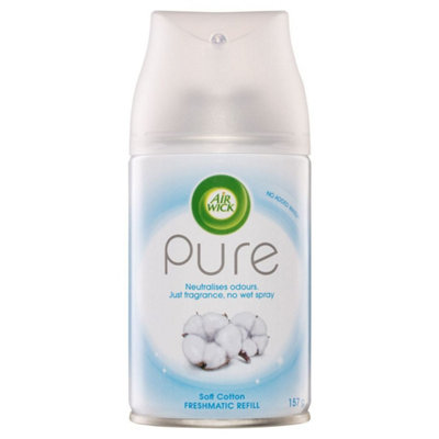 AirWick Pure Soft Cotton Freshmatic Refill Air Freshener, 250 ml