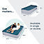 airzzZ Inflatable High Raised Double Air Bed for Camping, Outdoor Adventures & Indoor Comfort