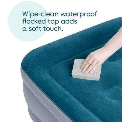 AirzzZ Slumber Plus Double Air Bed with Built-in Electric Pump, Outdoor & Indoor Mattress