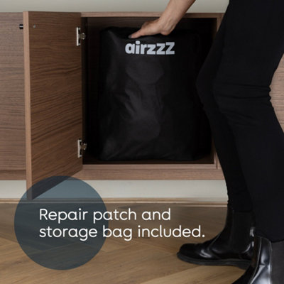 AirzzZ Slumber Plus Double Air Bed with Built-in Electric Pump, Outdoor & Indoor Mattress