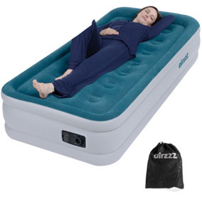AirzzZ Slumber Plus Single Air Bed with Built-in Electric Pump, Outdoor & Indoor Mattress