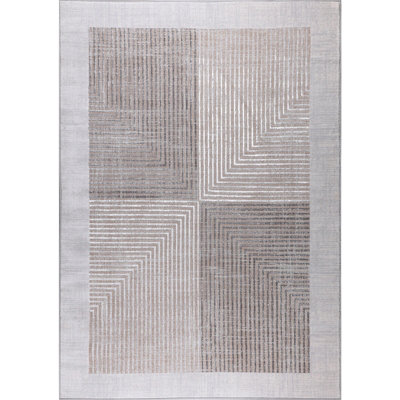 AITANA Scandi Modern Beige/White Area Rug 160 x 220 cm