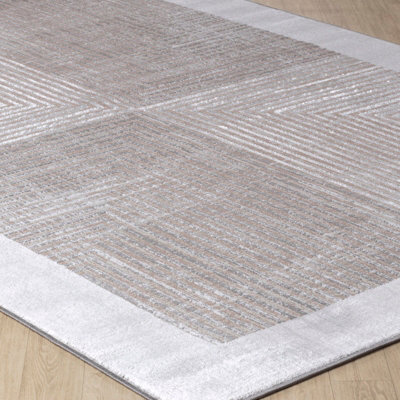 AITANA Scandi Modern Beige/White Area Rug 160 x 220 cm
