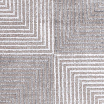 AITANA Scandi Modern Beige/White Area Rug 160 x 220 cm