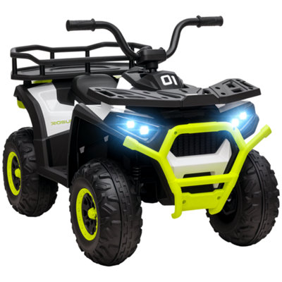 Quad électrique enfants - voiture électrique enfants - AIYAPLAY - 12V, 3 roues, 2 moteurs, lecteur MP3 - 113 x 74 x 63 cm - noir - Jeux - Jouets