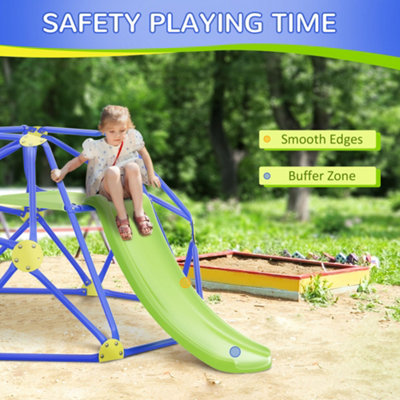 Outdoor climber with slide top