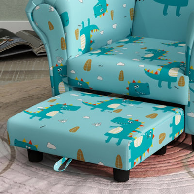 AIYAPLAY Fauteuil Enfant 2 En 1 Convertible En Chaise Longue - Canapé Enfant Cosmique Phosphorescent 1,5-3 Ans