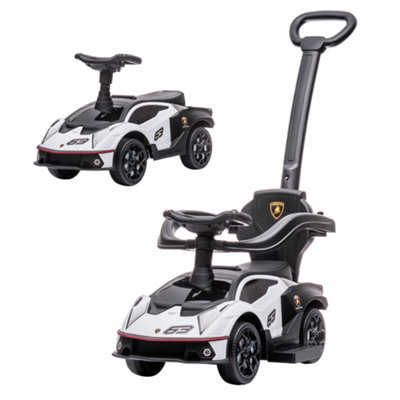 AIYAPLAY Lamborghini 2 in 1 Baby Ride on Push Car Toddler Push