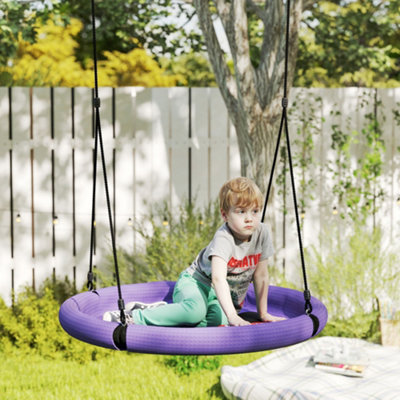 AIYAPLAY Nest Swing Set, 100 cm Saucer Tree Swing Set for Kids