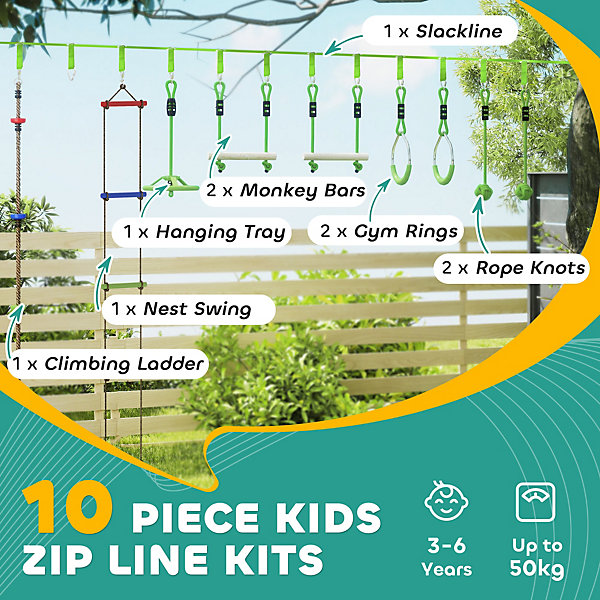 Dripex Parcours d'obstacles Ninja Warrior pour enfants - Slackline Dripex Parcours d'obstacles Ninja Warrior pour enfants - Slackline