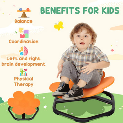 Sensory Spinnings Chair For Kids With Autisms, Metal Base