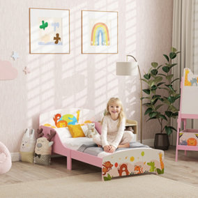 AIYAPLAY Toddler Bed, Cute Animal-Themed Kids Bed Frame, 143 x 77 x 60cm