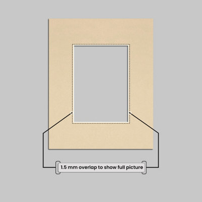 AK Frames 12x10 Ivory Picture Mounts to Fit 8x6 Aperture Size - Mount ...