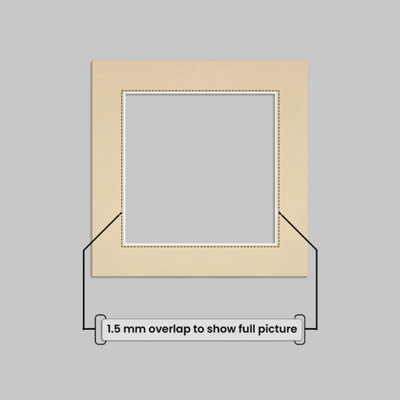 AK Frames 60x60cm Ivory Picture Mounts to Fit 40x40cm Aperture Size ...
