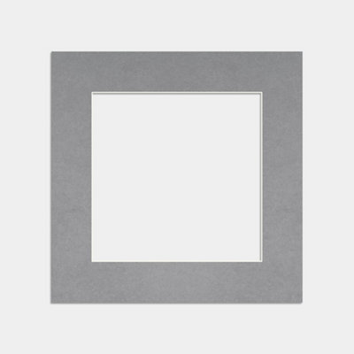 AK Frames 60x60cm Mid Grey Picture Mounts to Fit 40x40cm Aperture Size ...