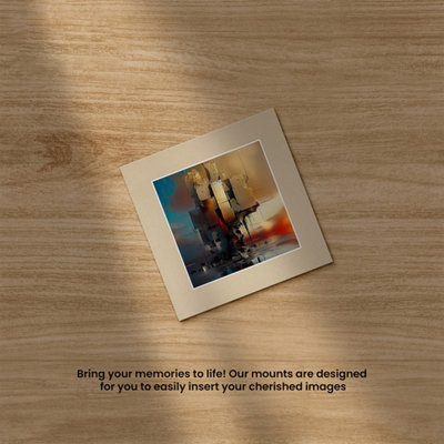 AK Frames 6x6 Ivory Picture Mounts to Fit 4x4 Aperture Size - Mount ...