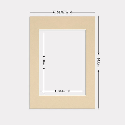 AK Frames A1 Ivory Picture Mounts to Fit A2 Aperture Size - Mount Board ...