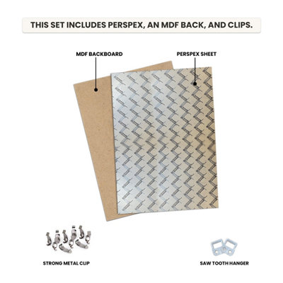AK Frames A2 Frameless Clip Frame with Shatter-Resistant Perspex - Clip ...