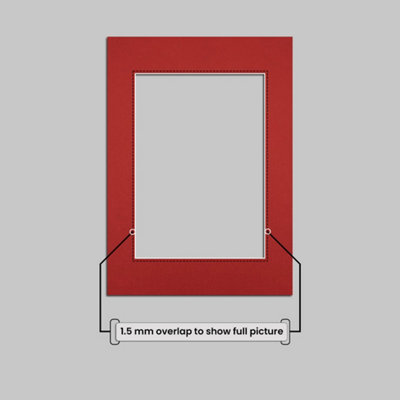 AK Frames A4 Crimson Picture Mounts to Fit A5 Aperture Size - Mount ...