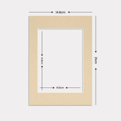 AK Frames A5 Ivory Picture Mounts to Fit A6 Aperture Size - Mount Board ...