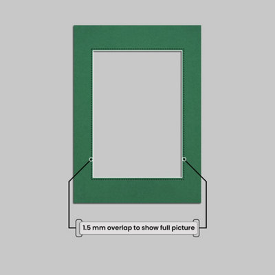 AK Frames A6 Emerald Picture Mounts to Fit A7 Photo Frames