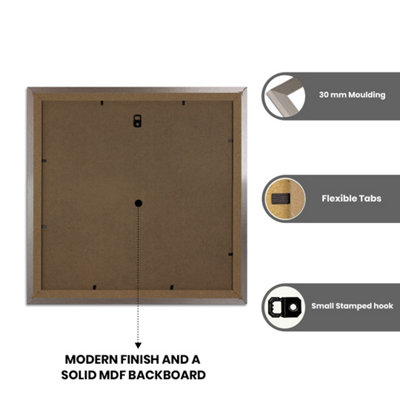 AK Frames ALUMINIUM 60x60CM Frame with 40x40 Mount and Perspex Front