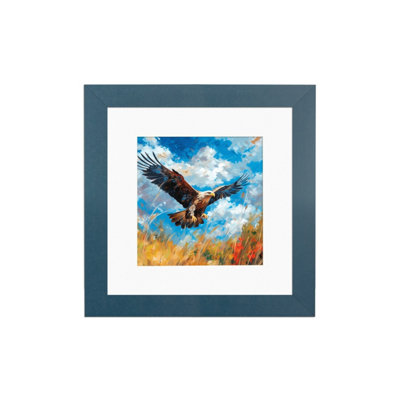 AK Frames Navy Blue 50x50CM Frame with 40x40CM Mount and Perspex Front
