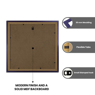 AK Frames PURPLE 60x60CM Frame with 40x40 Mount and Perspex Front