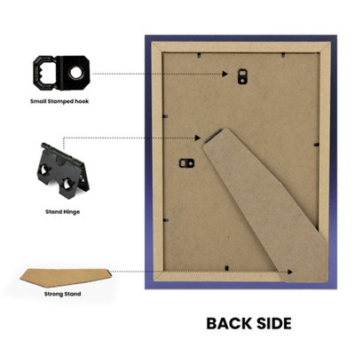 AK Frames Purple 9x7 Frame with 6x4 Mount and Perspex Front