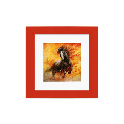 AK Frames Red 6x6 Frame with 4x4 Mount and Perspex Front