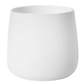 Akemi Planter - Ceramic - L27 x W27 x H25 cm - Pure White