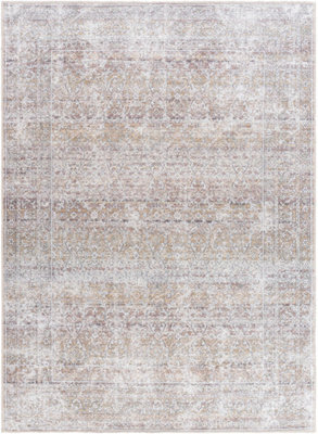 AKIFAH Our PNW Home x Livabliss Machine Washable Oriental Boho Dark Brown/Cream Area Rug 160 x 220 cm