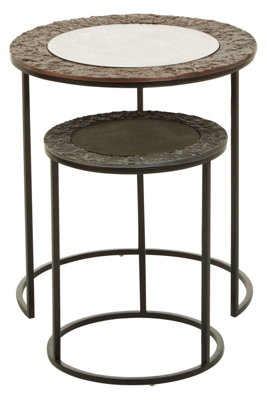 Akola Set Of 2 Round Nesting Tables