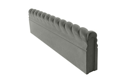 Akor Full Scroll Concrete Edging Welsh Slate 590 x 160 x 50 Pack of 40