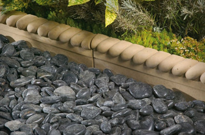 Akor Half Rope Top  Concrete Edging Barley 910 x 140 x 50 Pack of 50
