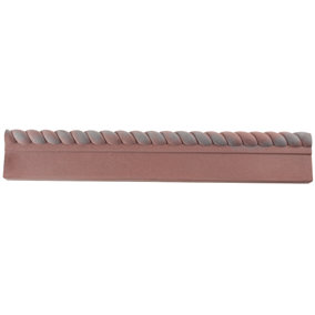 Akor Half Rope Top  Concrete Edging Old Red 910 x 140 x 50 Pack of 50
