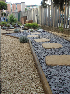 Akor Japanese Concrete Stepping Stone Barley 475-500mm Pack of 25 - 3