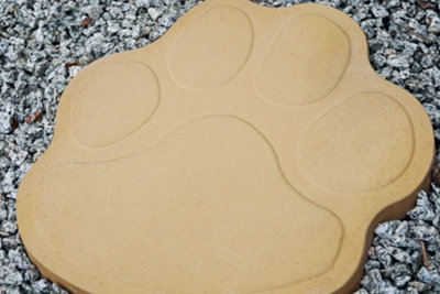 Akor Paw Print Concrete Stepping Stone Barley 420mm Pack of 20