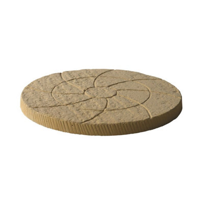Akor Peak Garden Concrete Stepping Stone Barley 450mm Pack of 25