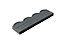 Akor Scallop Concrete Edging Welsh Slate 590 x 160 x 40 Pack of 50