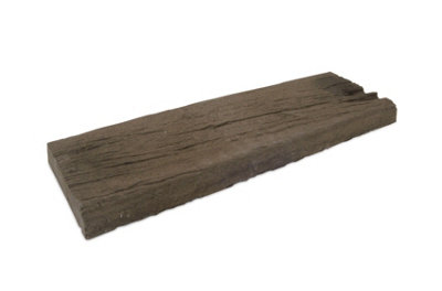 Akor Sleeper concrete edging Brown Oak 225 x 225 x 45 Pack of 20