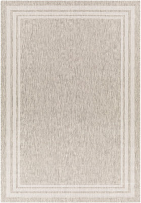 AKRITI In- & Outdoor Traditionnal Light Grey Area Rug 200 x 275 cm
