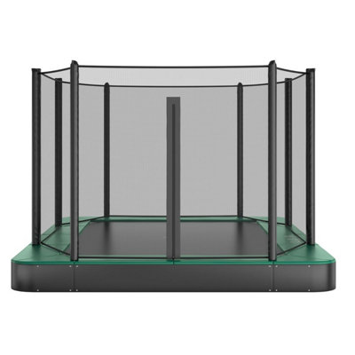 Akrobat 11ft x 8ft Orbit Flat Rectangular Trampoline | DIY at B&Q